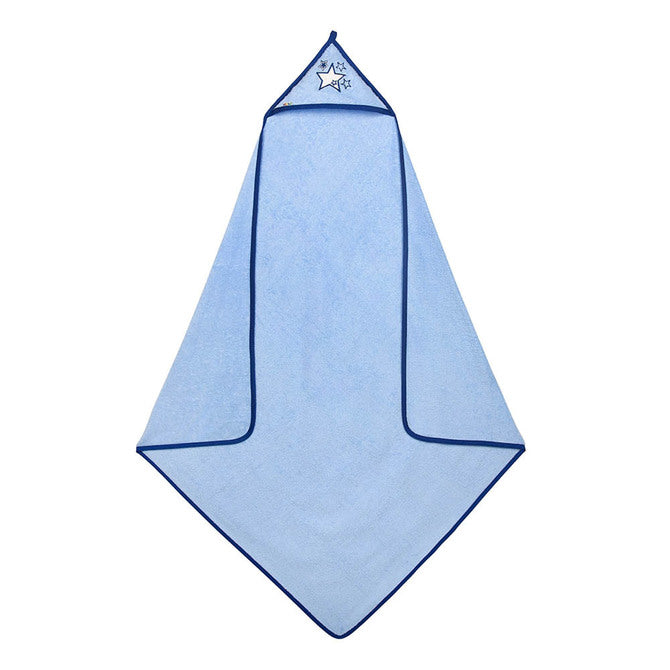 Akuku A0663 Frottír Fürdőlepedő Kapucnis Kék