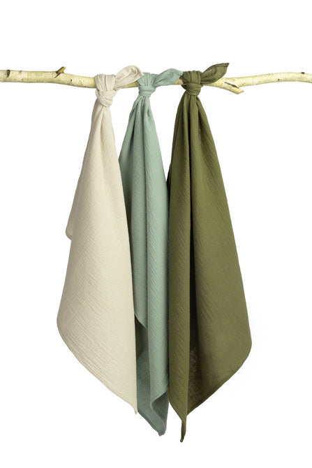 Sensillo Muszlin pelenka egyenruha zöld (csomag - 3 db)