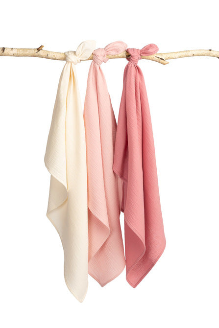 Sensillo Muszlin pelenkaegyenruha rózsaszín (3 db-os csomag)