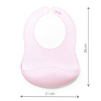 Babyono 1598/02 Szilikon Előke Ultra Vékony Rózsaszín