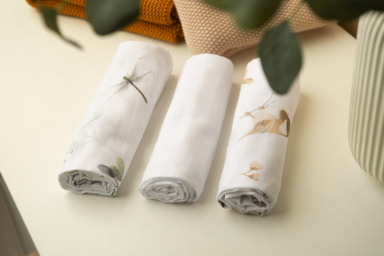 Sensillo Muszlin pelenka 3 db-os csomag – Fehér