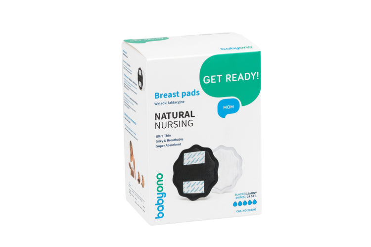Babyono 298/02 Melltartóbetétek 24 db Természetes szoptatási fekete