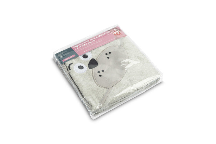 Sensillo Waterfriends kádtakaró 100x100, szürke, medve