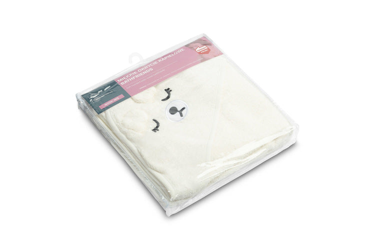 Sensillo Bathfriends kádtakaró 100x100, fehér, medve