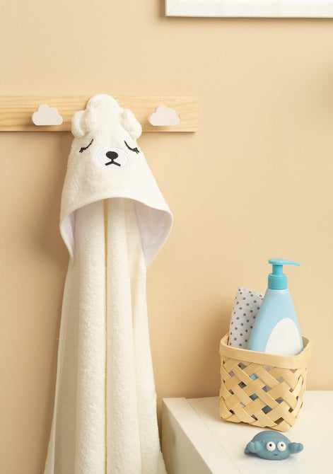 Sensillo Bathfriends kádtakaró 100x100, fehér, medve