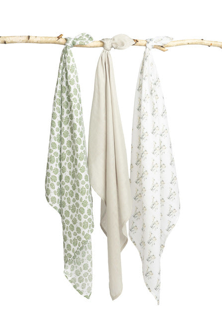 Sensillo Bambusz pelenka 3 db-os Elefántszürke 70x80 cm