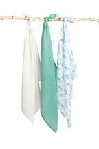 Sensillo Bambusz pelenka 3 db-os csomag Dino zöld 70x80