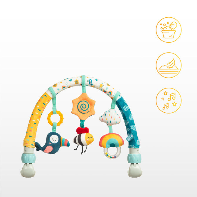 Sensillo Színes babakocsi kormányrúd dzsungel