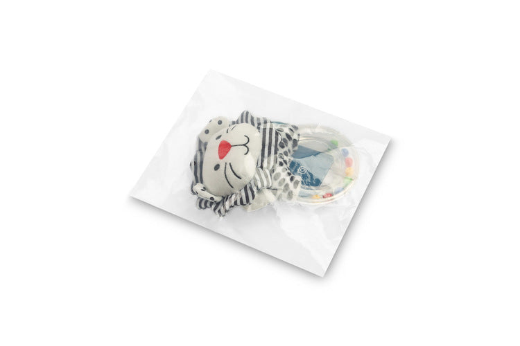 Sensillo fekete-fehér oroszlán baba csörgő