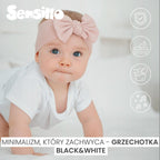 Sensillo fekete-fehér oroszlán baba csörgő