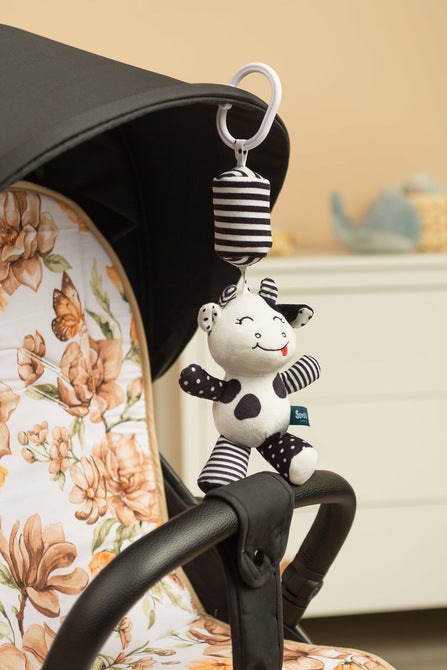 Sensillo Fekete-fehér babakocsi medál tehén