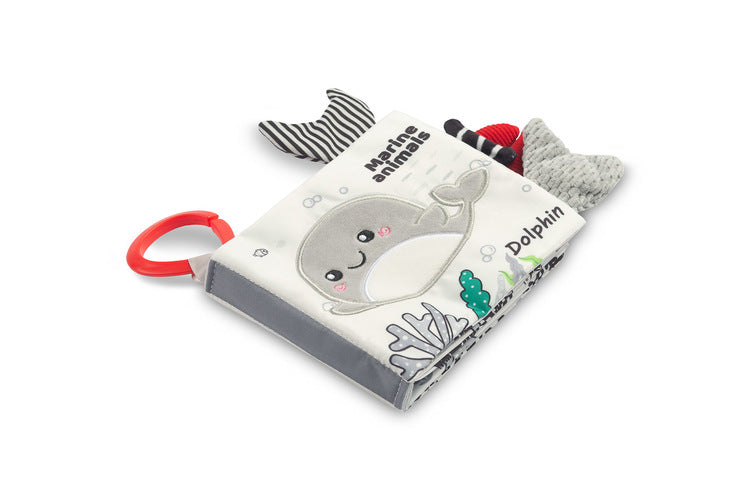 Sensillo Fekete-fehér textilkönyv Delfin