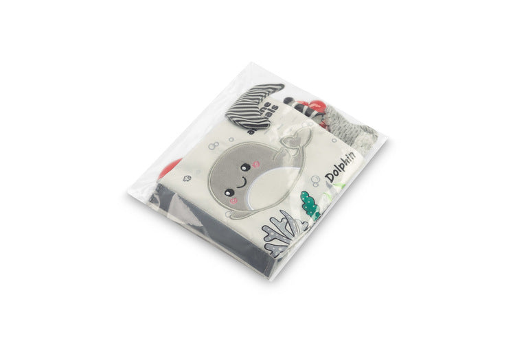 Sensillo Fekete-fehér textilkönyv Delfin