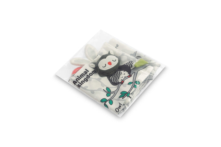 Sensillo Fekete-fehér textilkönyv bagoly