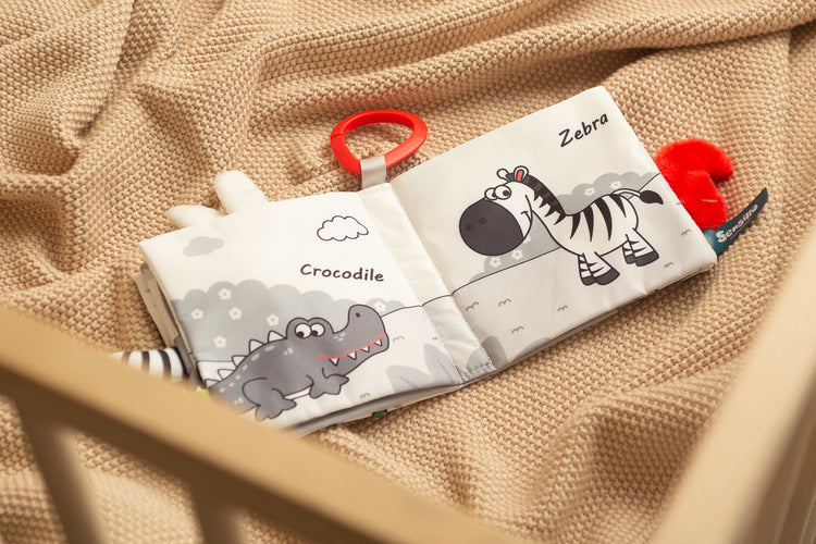 Sensillo Fekete-fehér textilkönyv bagoly