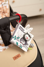 Sensillo Fekete-fehér textilkönyv bagoly