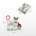 Sensillo Fekete-fehér textilkönyv bagoly