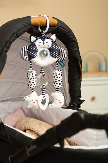 Sensillo Fekete-fehér utazó játék cica