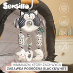 Sensillo Fekete-fehér utazójáték elefánt