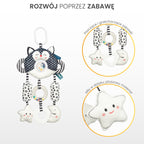 Sensillo Fekete-fehér utazó játék cica