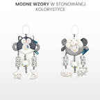 Sensillo Fekete-fehér utazójáték elefánt