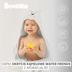 Sensillo Waterfriends kádtakaró 100x100 krokodilzöld