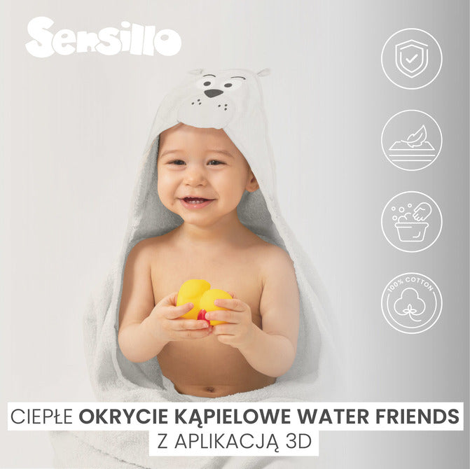 Sensillo Waterfriends kádtakaró 100x100 krokodilzöld
