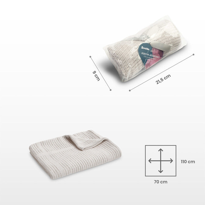 Sensillo Áttört takaró Moli bézs kávé