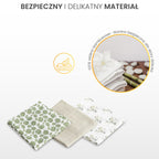 Sensillo Bambusz pelenka 3 db-os Elefántszürke 70x80 cm