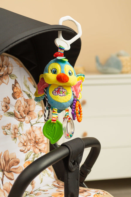 Sensillo Színes utazási csörgő madár