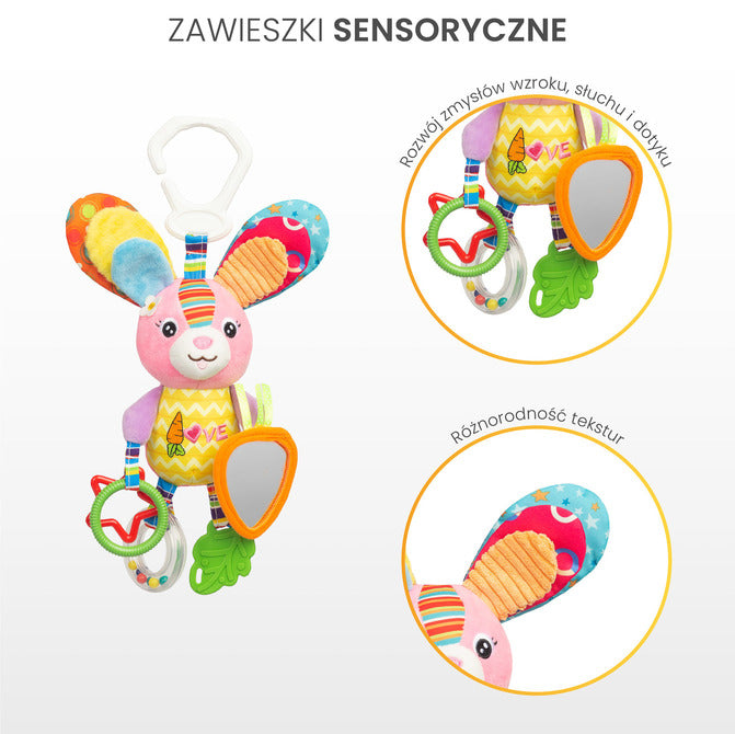 Sensillo színes madaras utazó csörgő