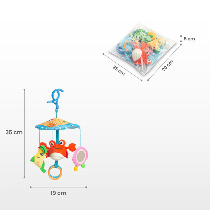 Sensillo Színes babakocsi körhinta rák