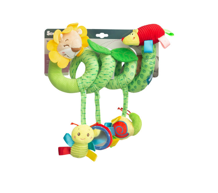 Színes oroszlános spirálos fejlesztő babajáték