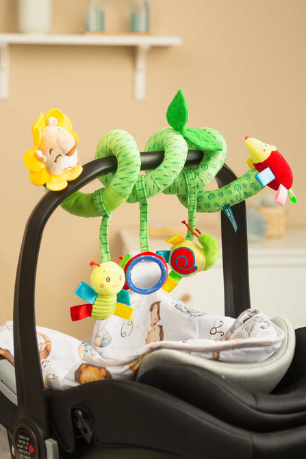 Színes oroszlános spirálos fejlesztő babajáték