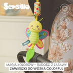 Sensillo Színes babakocsi medál Birdie