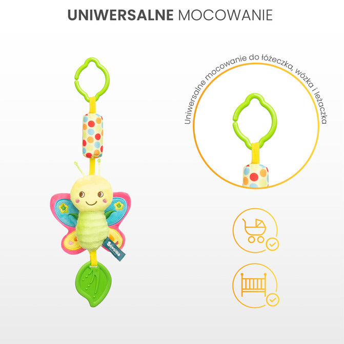 Sensillo Színes babakocsi medál Birdie