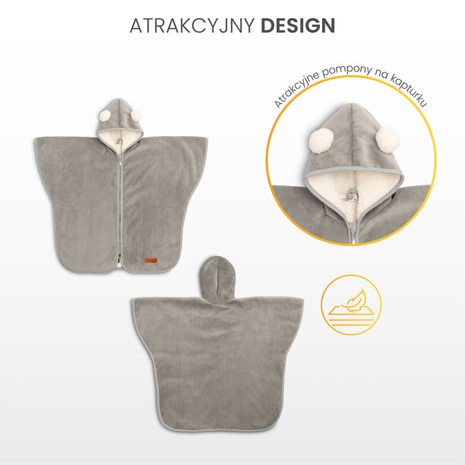 Sensillo Autósülés poncsó bézs plüss