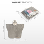 Sensillo Autósülés poncsó grafit színű plüss