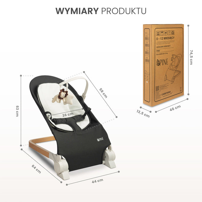 Caretero Ugrálóvár fenyőszürke