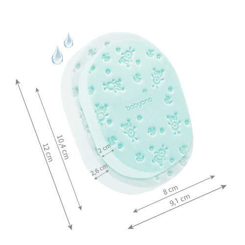 Babyono 1640/03 Fürdőszivacs Zöld