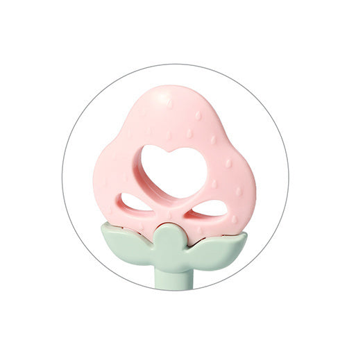 Babyono 499/03 Oktató rágóka csörgővel és eperrel