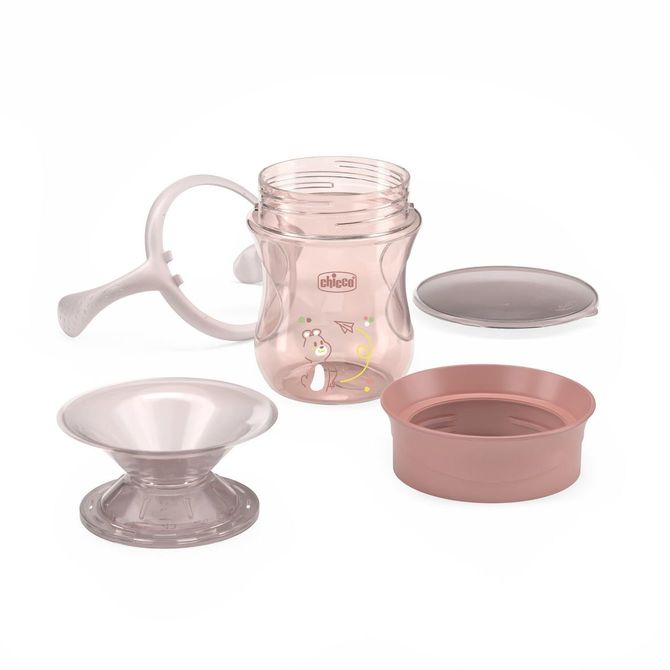 Chicco 180677 360 fokos pohár ivástanuláshoz 12+ Rózsaszín
