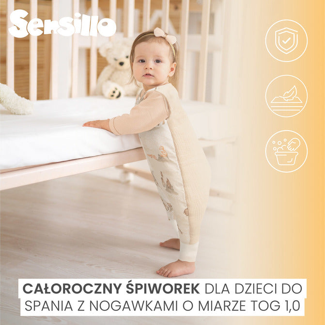 Sensillo Hálózsák XL Nyuszik Bézs Tog 1.0