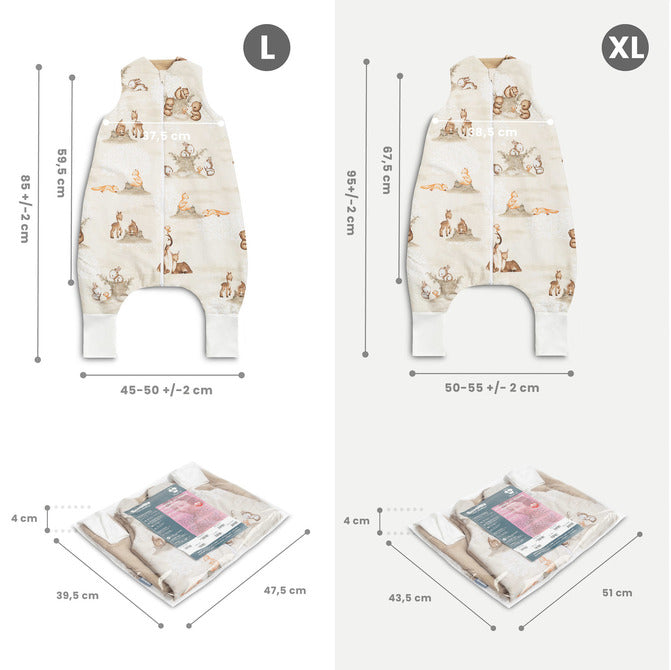 Sensillo Hálózsák XL Nyuszik Bézs Tog 1.0