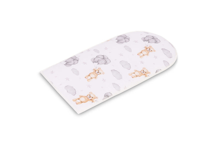 Sensillo Babafészek Muszlin Teddy Szürke + Párna