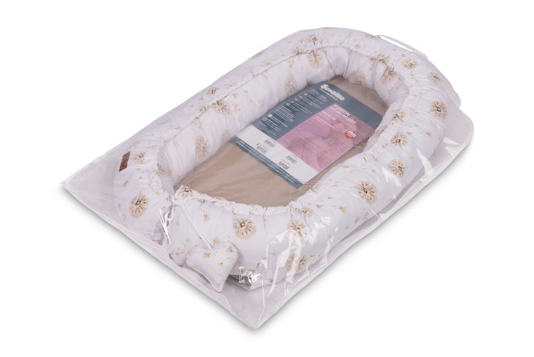 Sensillo Babafészek Muszlin Pitypang Bézs + Párna