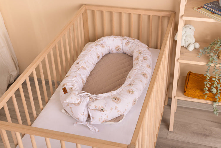 Sensillo Babafészek Muszlin Pitypang Bézs + Párna