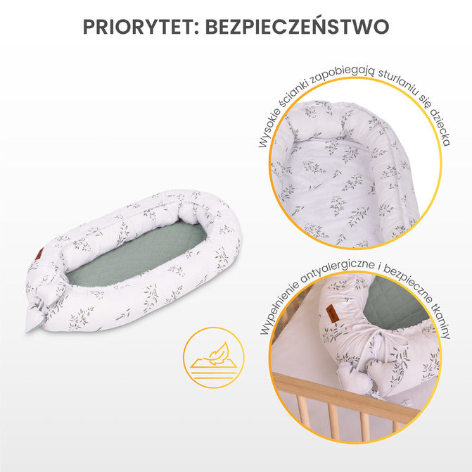 Sensillo Babafészek Muszlin Pitypang Bézs + Párna