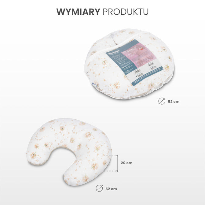 Sensillo Muszlin etetőpárna pitypang bézs színben