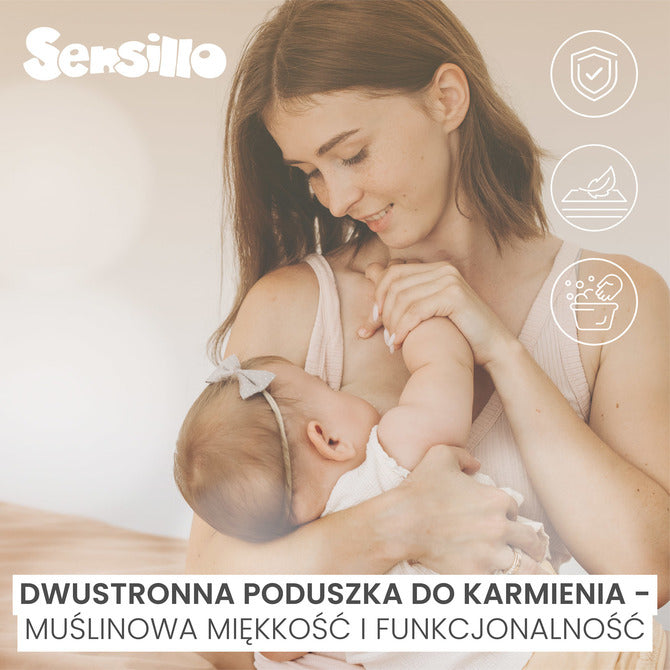 Sensillo Muszlin etetőpárna balerináknak rózsaszín